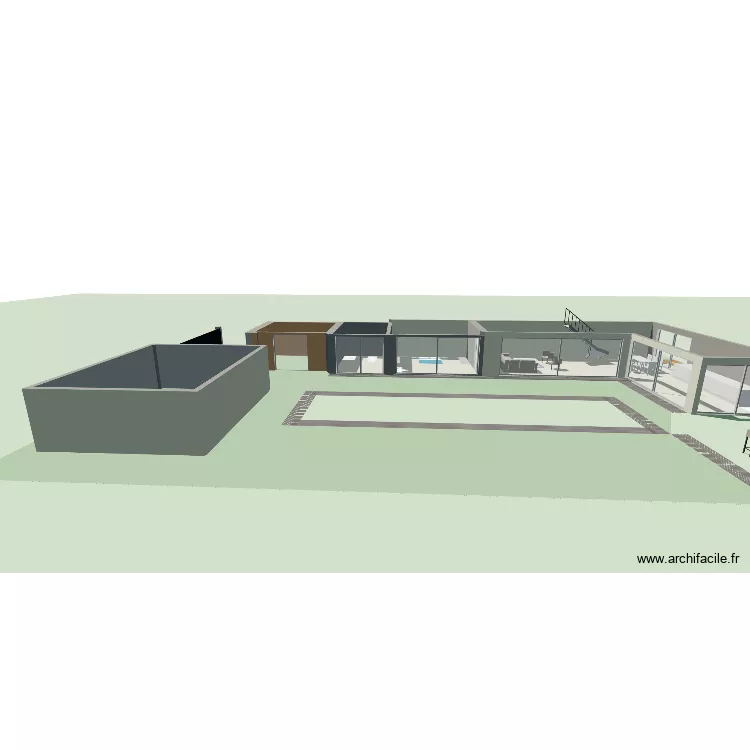 Plan 1. Plan de 4  et 183 m²