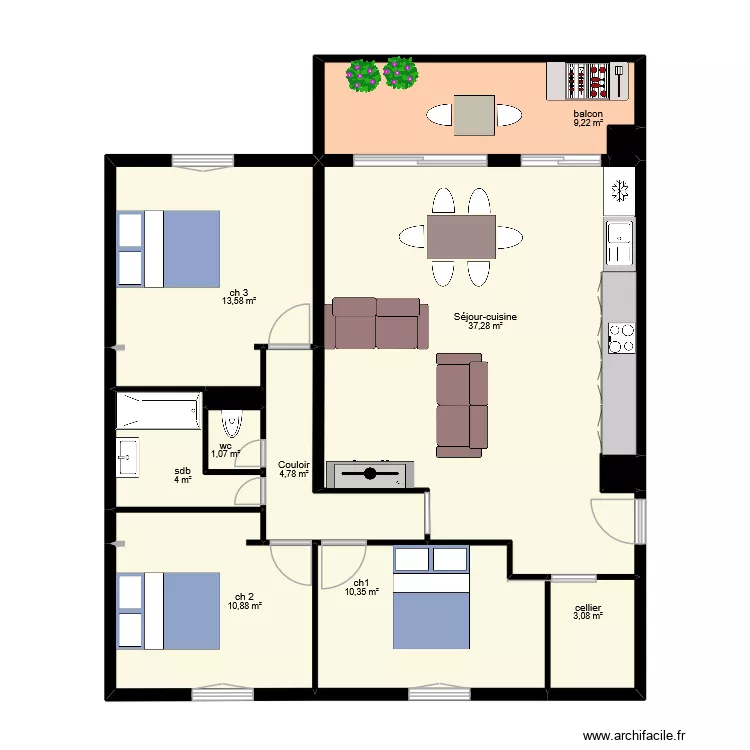 KNEMP ESTEBAN. Plan de 12 et 95 m² KNEMP ESTEBAN. Plan de 12 et 95 m²