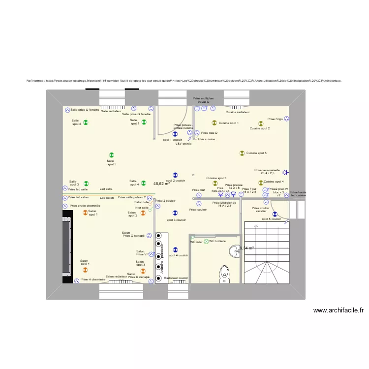 Braspart-rdc-elec-nomenclature28_07_2. Plan de 2  et 58 m²