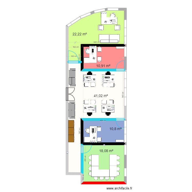 PLAN BUREAUX. Plan de 0 pièce et 0 m2