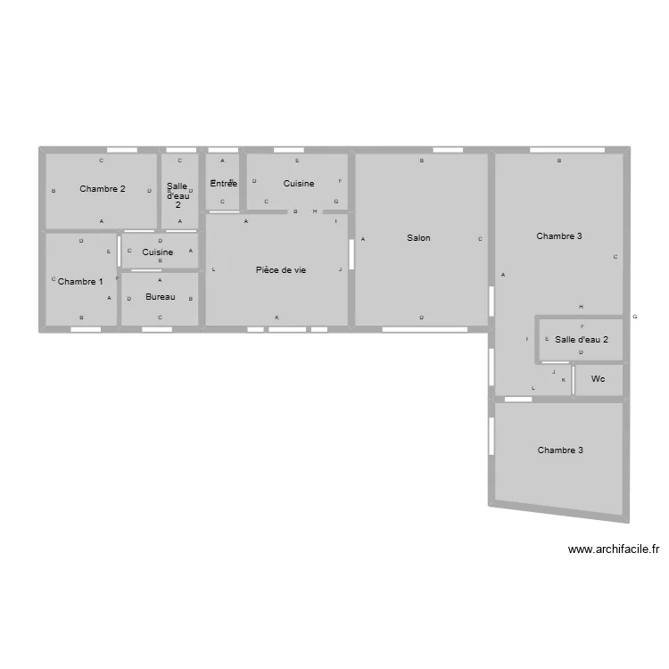Devillers ye plomb. Plan de 11 et 66 m² Devillers ye plomb. Plan de 11 et 66 m²
