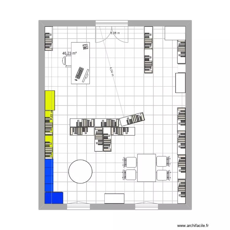 smc. Plan de 1  et 46 m²