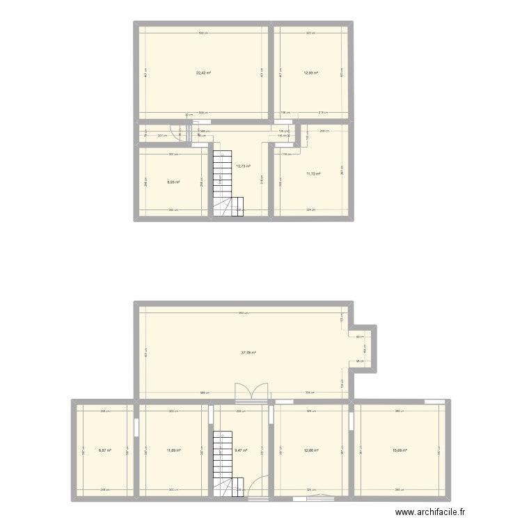 MAISON IA. Plan de 11 pièces et 166 m2