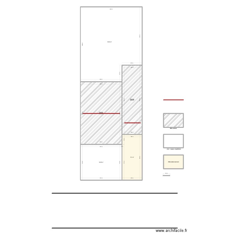Plan de masse / Avant / DP2. Plan de 8 pièces et 239 m2