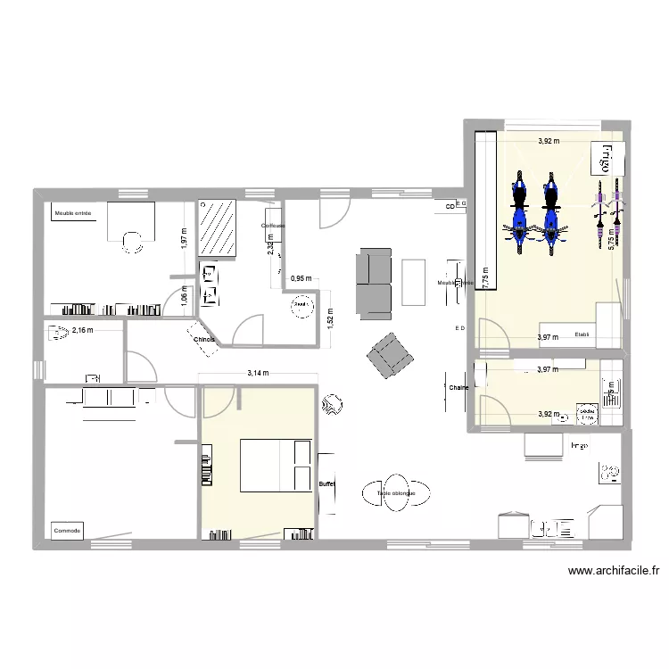 Maison V1. Plan de Maison V1. Plan de