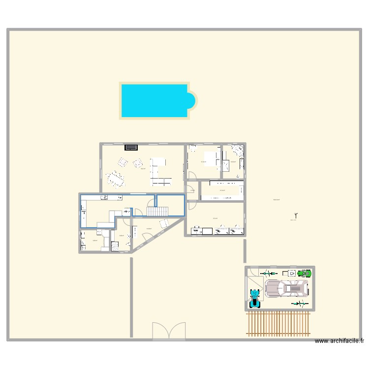 FAISABLE. Plan de 21 pièces et 2005 m2