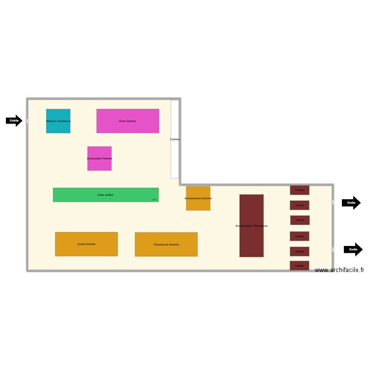 Plan de masse. Plan de 1 pièce et 1048 m2