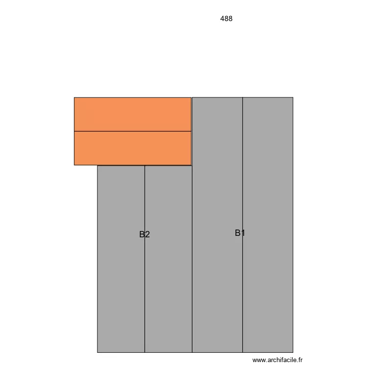 Toiture Bureaux. Plan de 