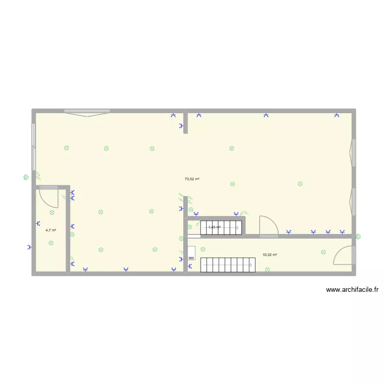 ilir rdc. Plan de 4 Pièces et 90 m² ilir rdc. Plan de 4 Pièces et 90 m²