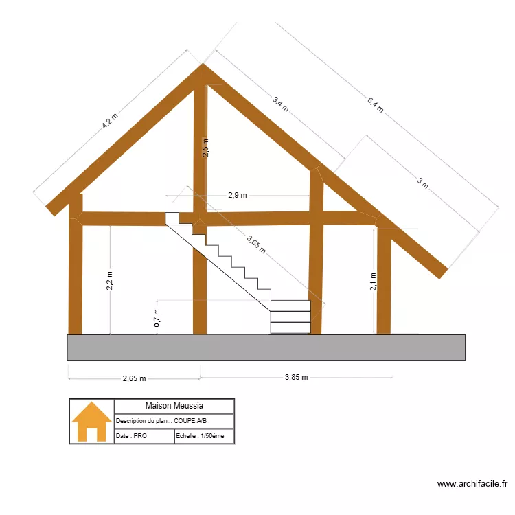 fa&ccedil;ade  A/B PONNOTEC. Plan de 