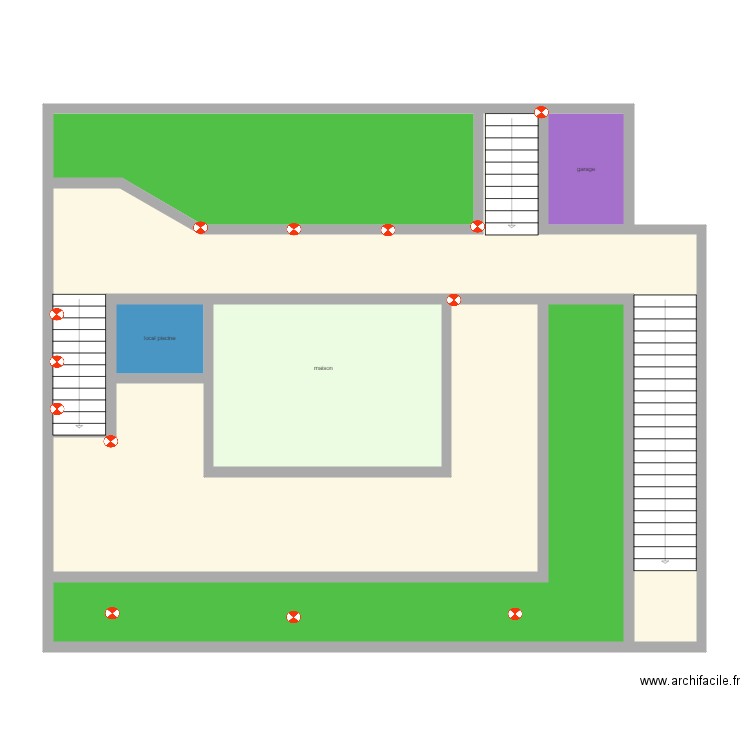 ecl murgier. Plan de 7 pièces et 128 m2