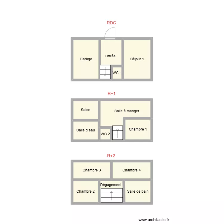 2501 LEMOIGNE. Plan de 