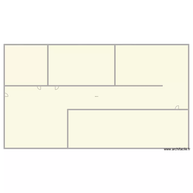 ergonomie. Plan de 1  et 1009 m²