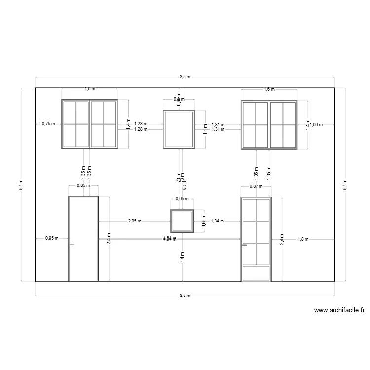 facade avant. Plan de 