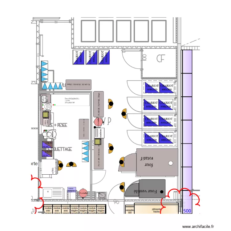 labo venarey. Plan de 
