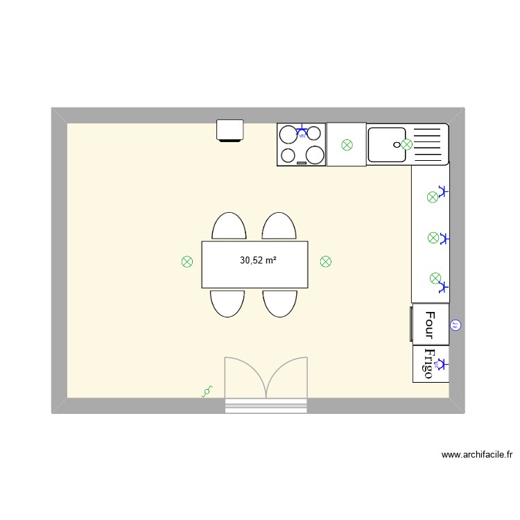 cuisine. Plan de 0 pièce et 0 m2