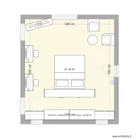 suite parentale etage avec meubles