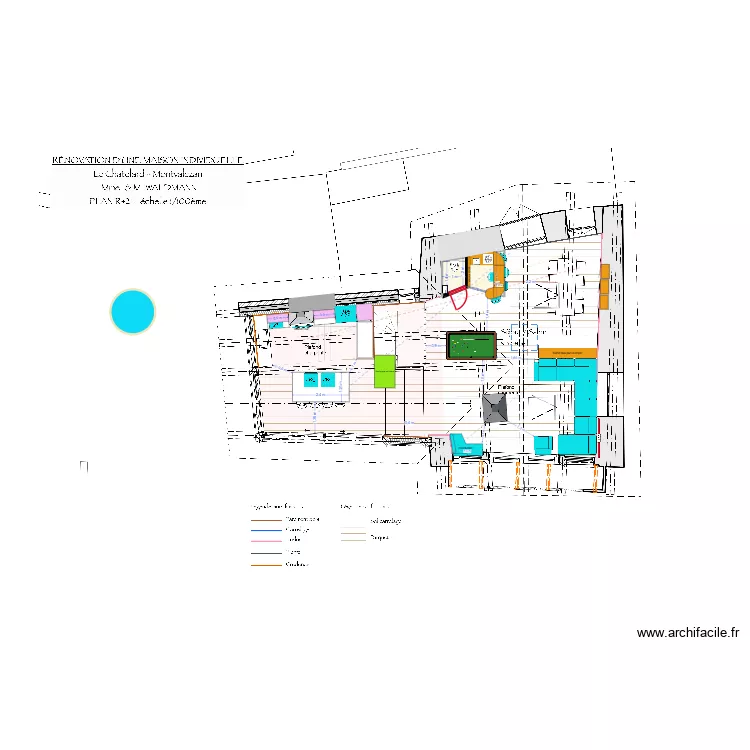 CHATELARD ESSAI 8/26. Plan de 2 et 4 m² CHATELARD ESSAI 8/26. Plan de 2 et 4 m²