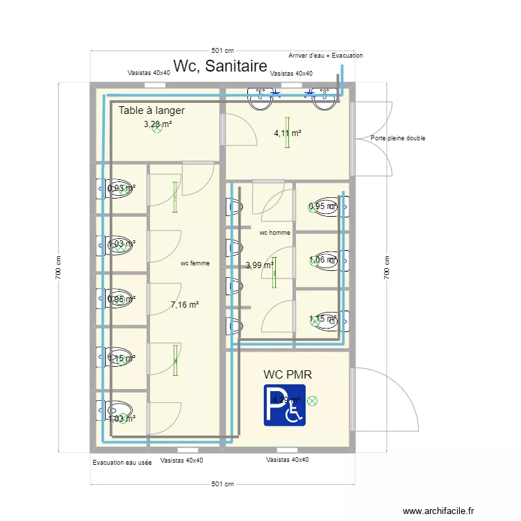 Sanitaire DesignWithGenius srl. Plan de 