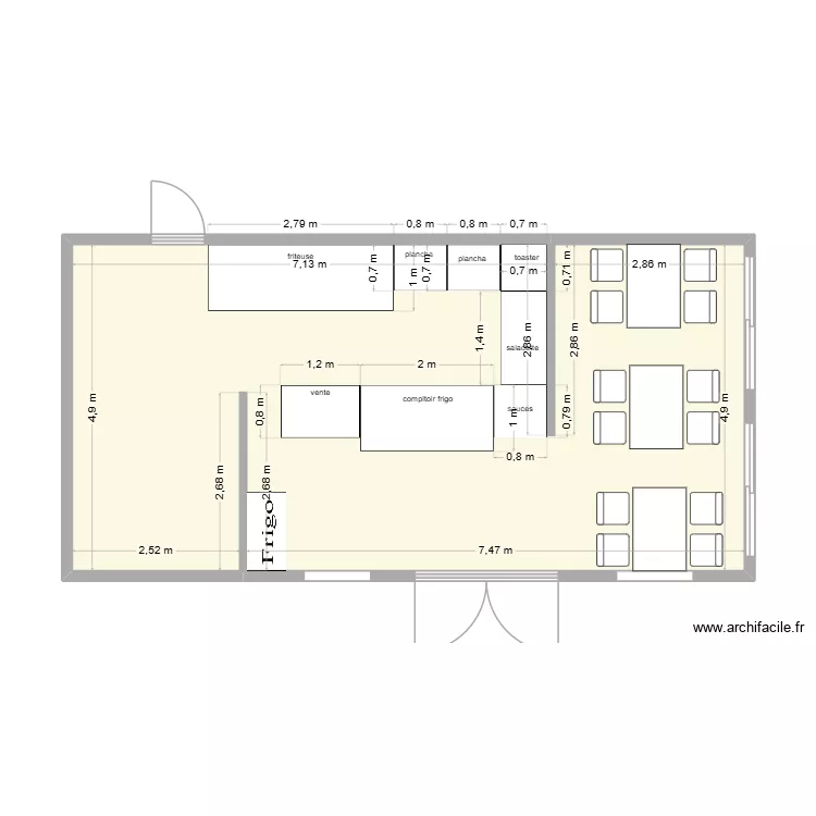 plan 4a. Plan de 1 et 49 m² plan 4a. Plan de 1 et 49 m²
