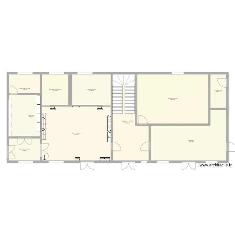 Travaux atelier RDC 8. Plan de 