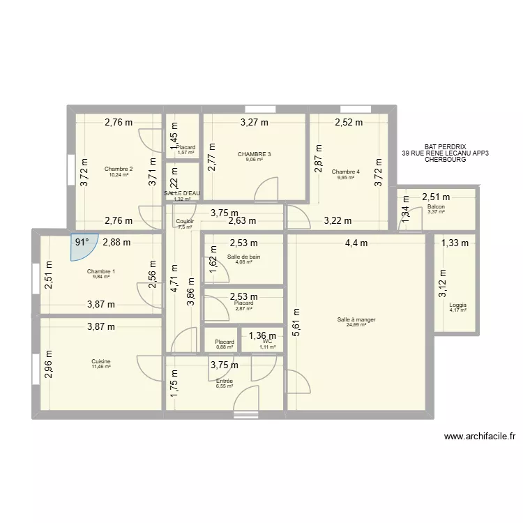 BAT PERDRIX APP3. Plan de 16 et 109 m² BAT PERDRIX APP3. Plan de 16 et 109 m²