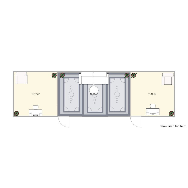 Loges + GreeRoom Fest. Plan de 0 pièce et 0 m2
