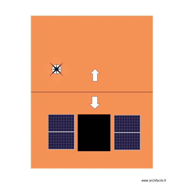Toiture photovoltaïque . Plan de 0 pièce et 0 m2