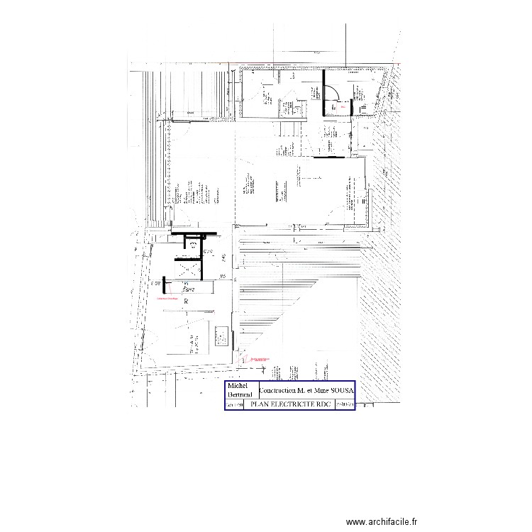 SOUSA PLAN RDC trame plancher. Plan de 0 pièce et 0 m2