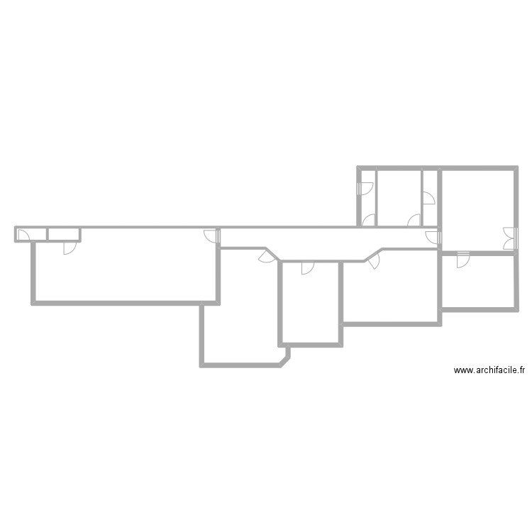 Bureaux Corbenay. Plan de 11 pièces et 219 m2