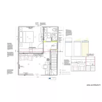 + Projet remise salon coté cour Velux + chambre (lit Villeneuve)