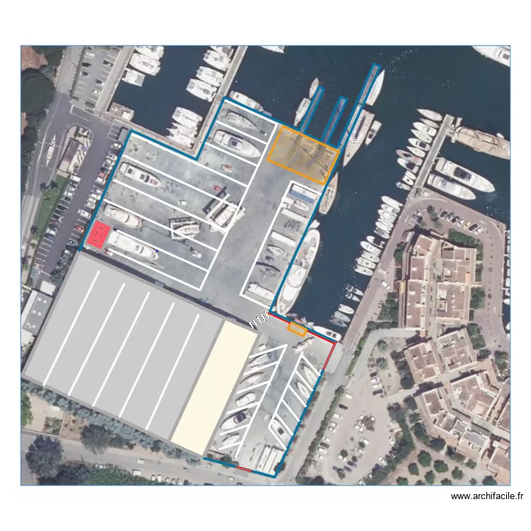 maintien hangars. Plan de 