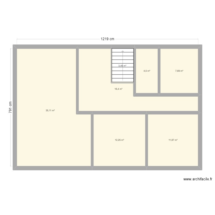 vircondelet. Plan de 19 pièces et 199 m2
