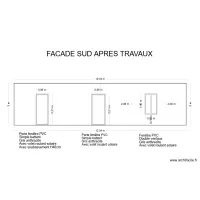 Facade sud changement