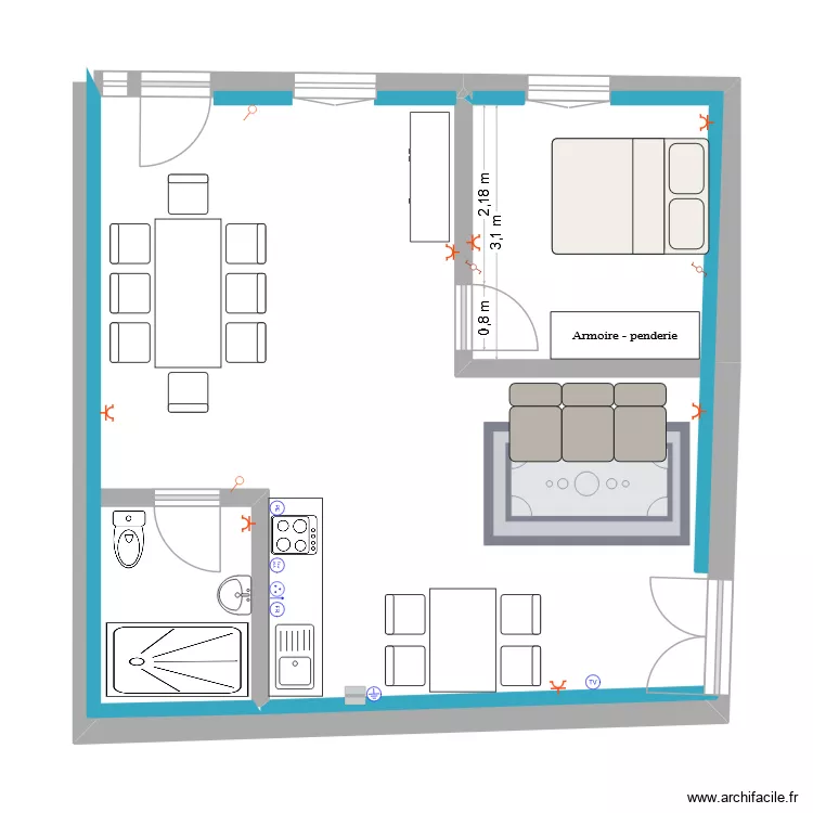 MEAILLES PLAN AMENAGEMENT #2. Plan de MEAILLES PLAN AMENAGEMENT #2. Plan de
