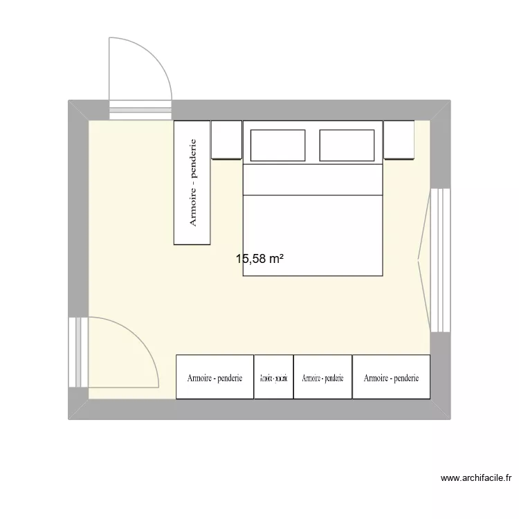Chambre Noleph. Plan de Chambre Noleph. Plan de