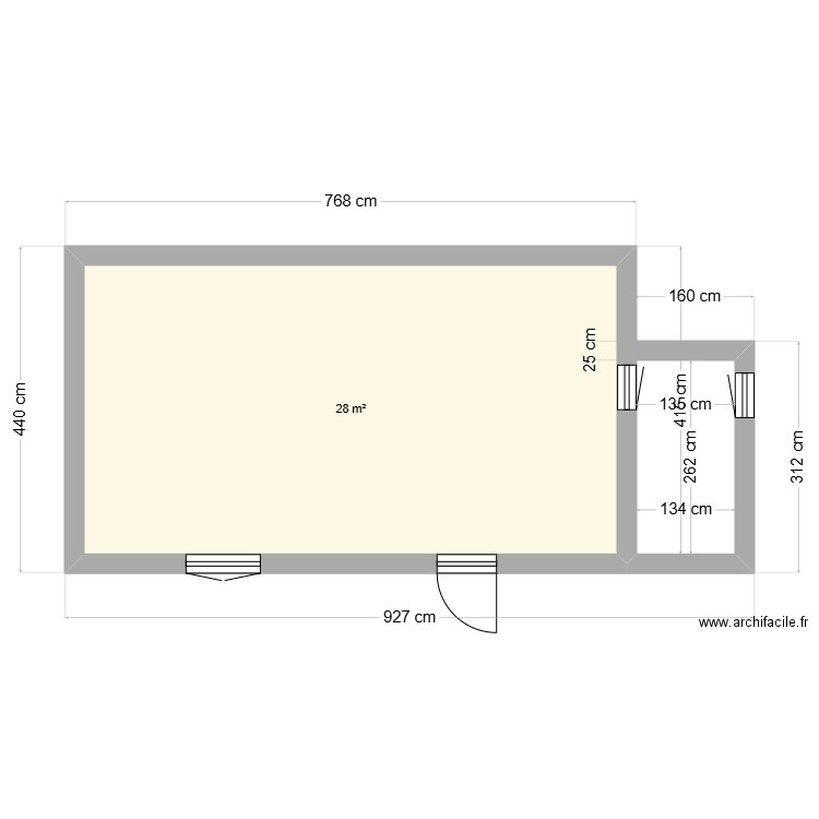 Brétignolles 2 projet N°1. Plan de 0 pièce et 0 m2