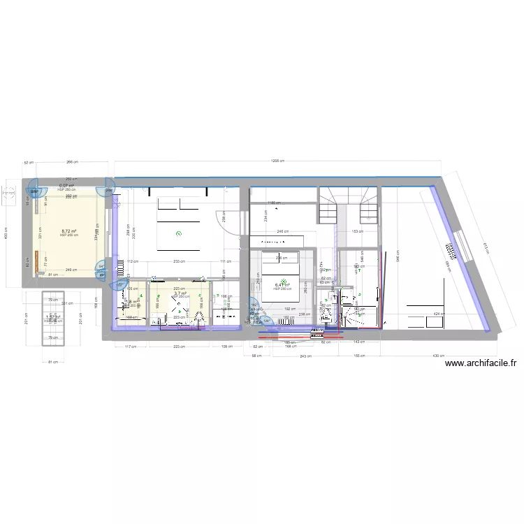 PLAN BLAISE ch M&M symetrie +wc. Plan de 