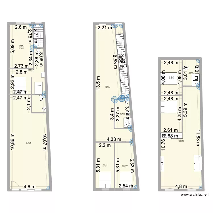 Projet immeuble REVEL. Plan de 