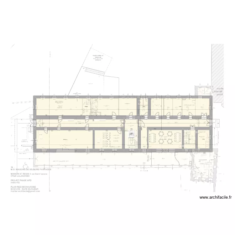 RDC maison Saint R&eacute;gis. Plan de 10  et 534 m²
