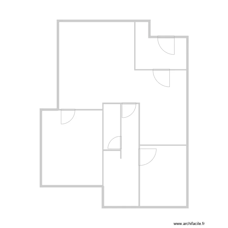 biarritz. Plan de 6  et 53 m²