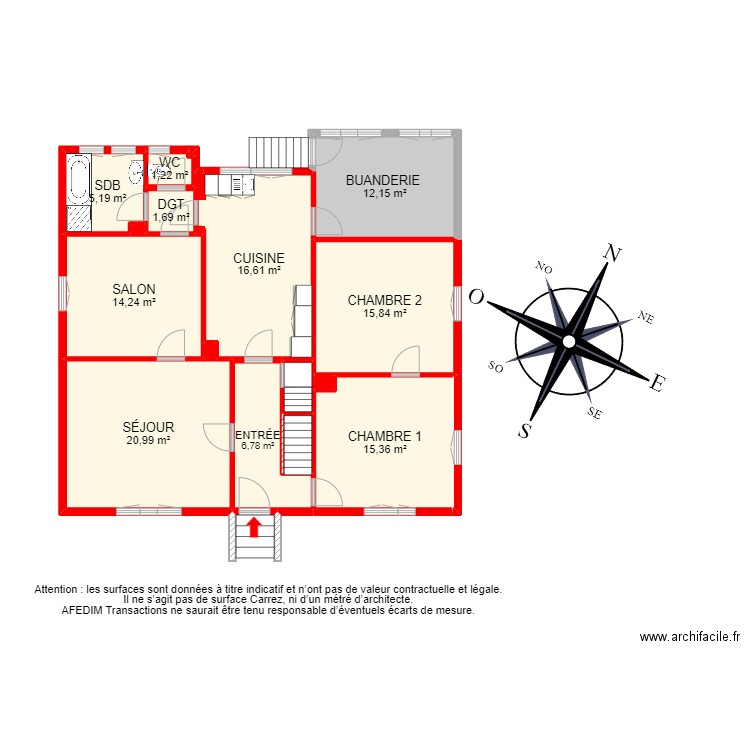 BI 17461 - . Plan de 34 pièces et 280 m2