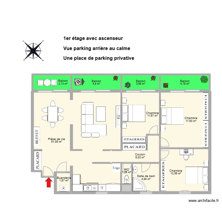 LACOURTE. Plan de 0 pièce et 0 m2 LACOURTE. Plan de 0 pièce et 0 m2