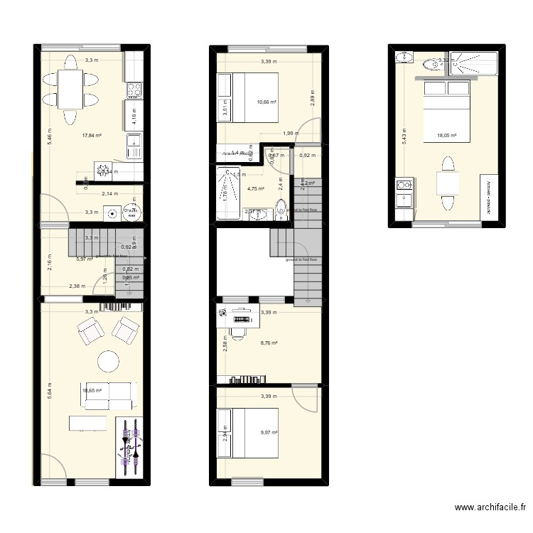 3 Ring Terrace Bb. Plan de 10 pièces et 98 m2