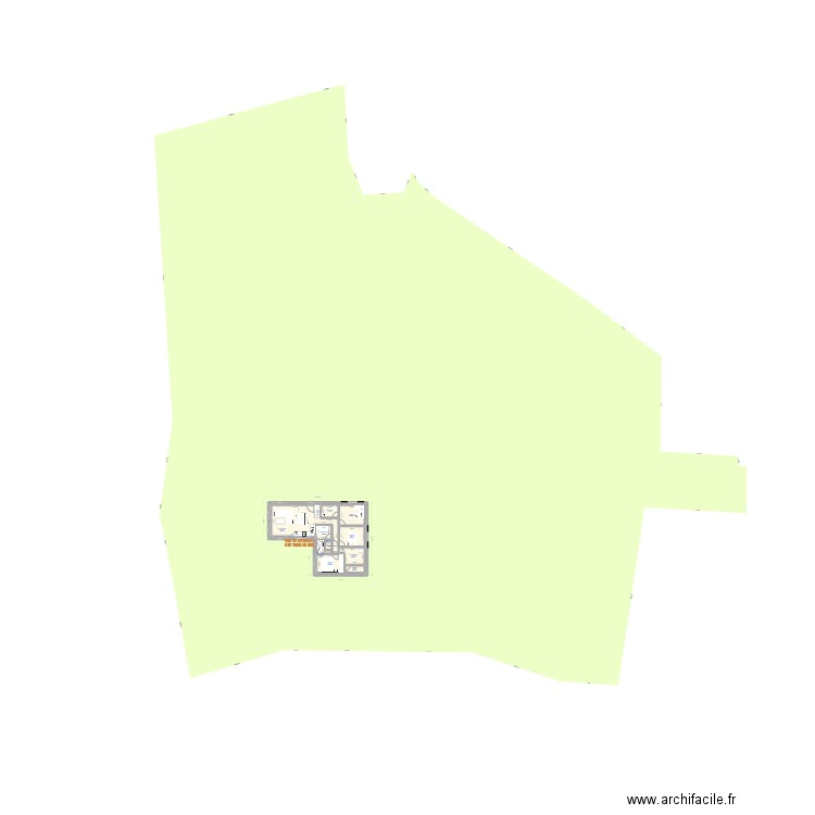maison. Plan de 10 pièces et 84 m2