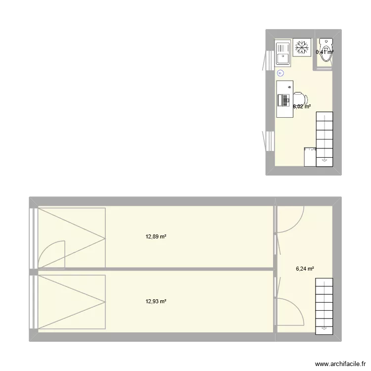 garage. Plan de 5 et 39 m² garage. Plan de 5 et 39 m²