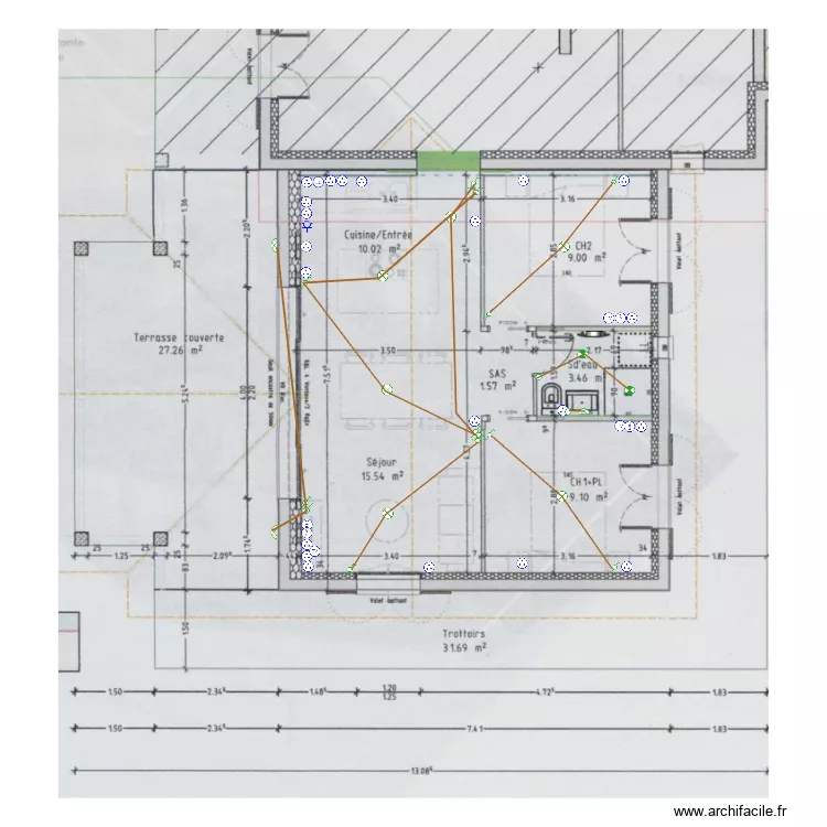 NAVELLOU. Plan de 