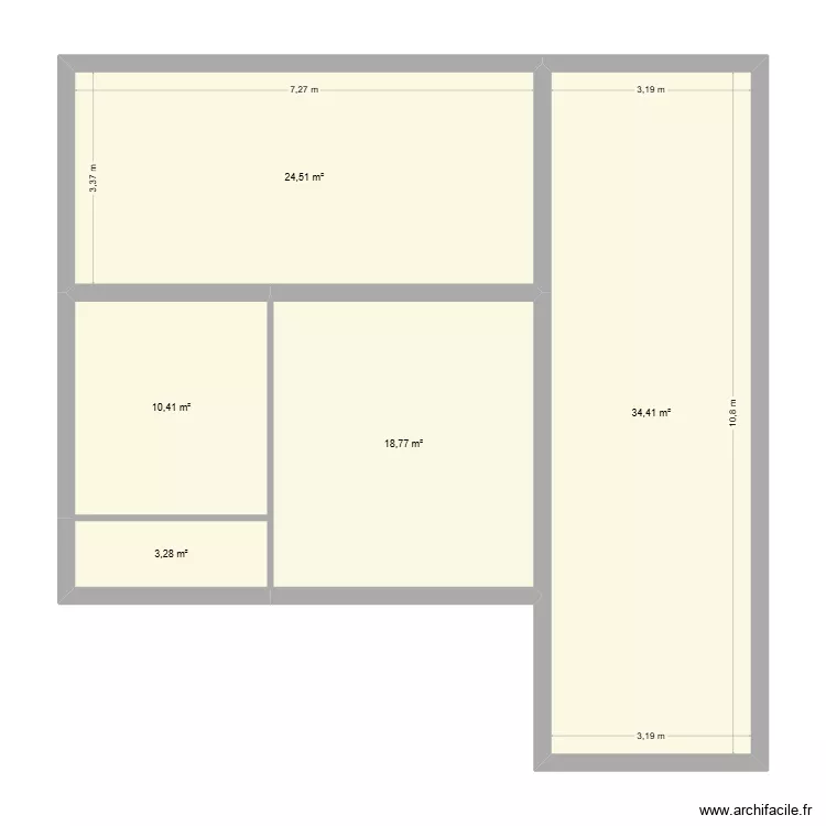 Bagnols maison GARAGE. Plan de 5  et 91 m²