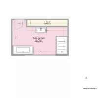 plan salle de bain Ham/Sambre cotation et meuble exemple