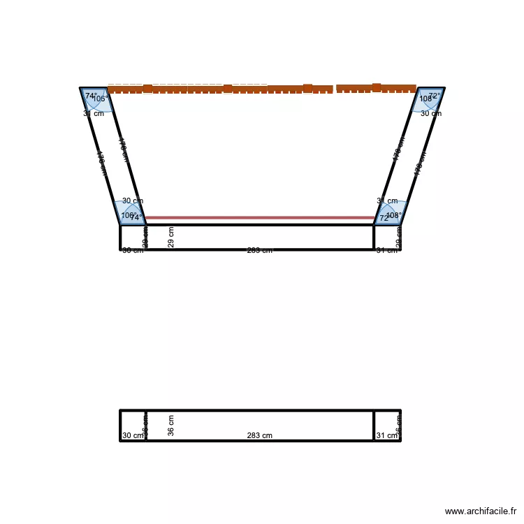 TROP PLEIN 1. Plan de 8 pièces et 3 m²